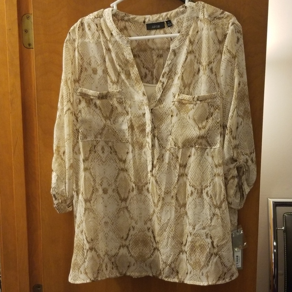 Snakeskin Blouse